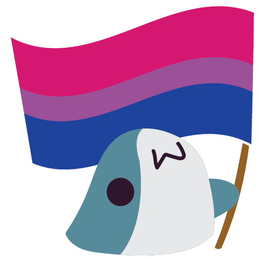 blobhaj, flag, bisexual